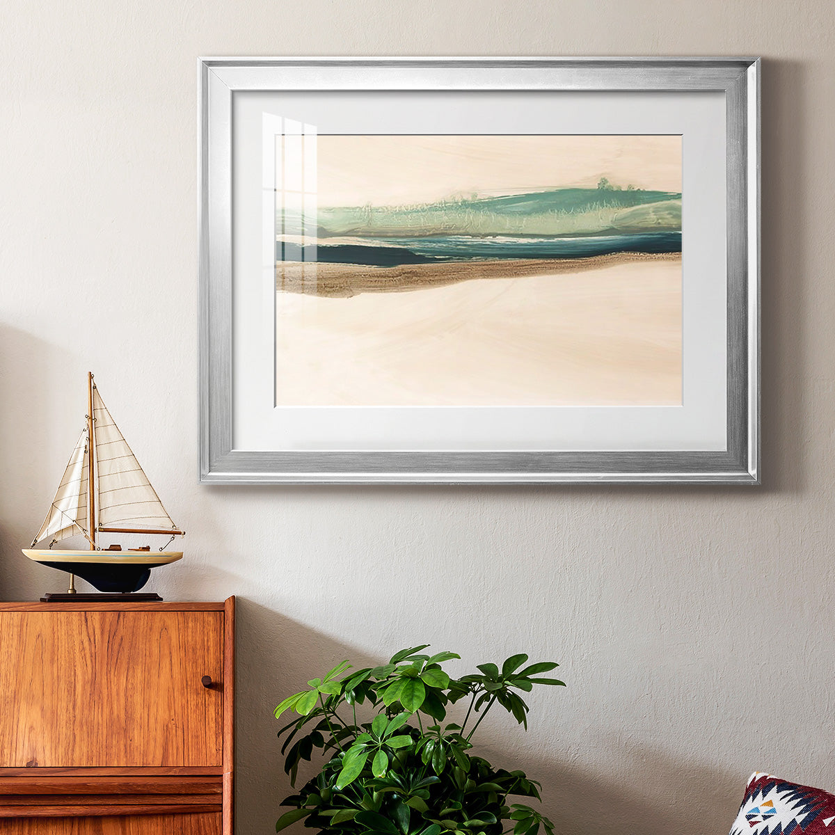 Layered Horizon II Premium Framed Print - Ready to Hang