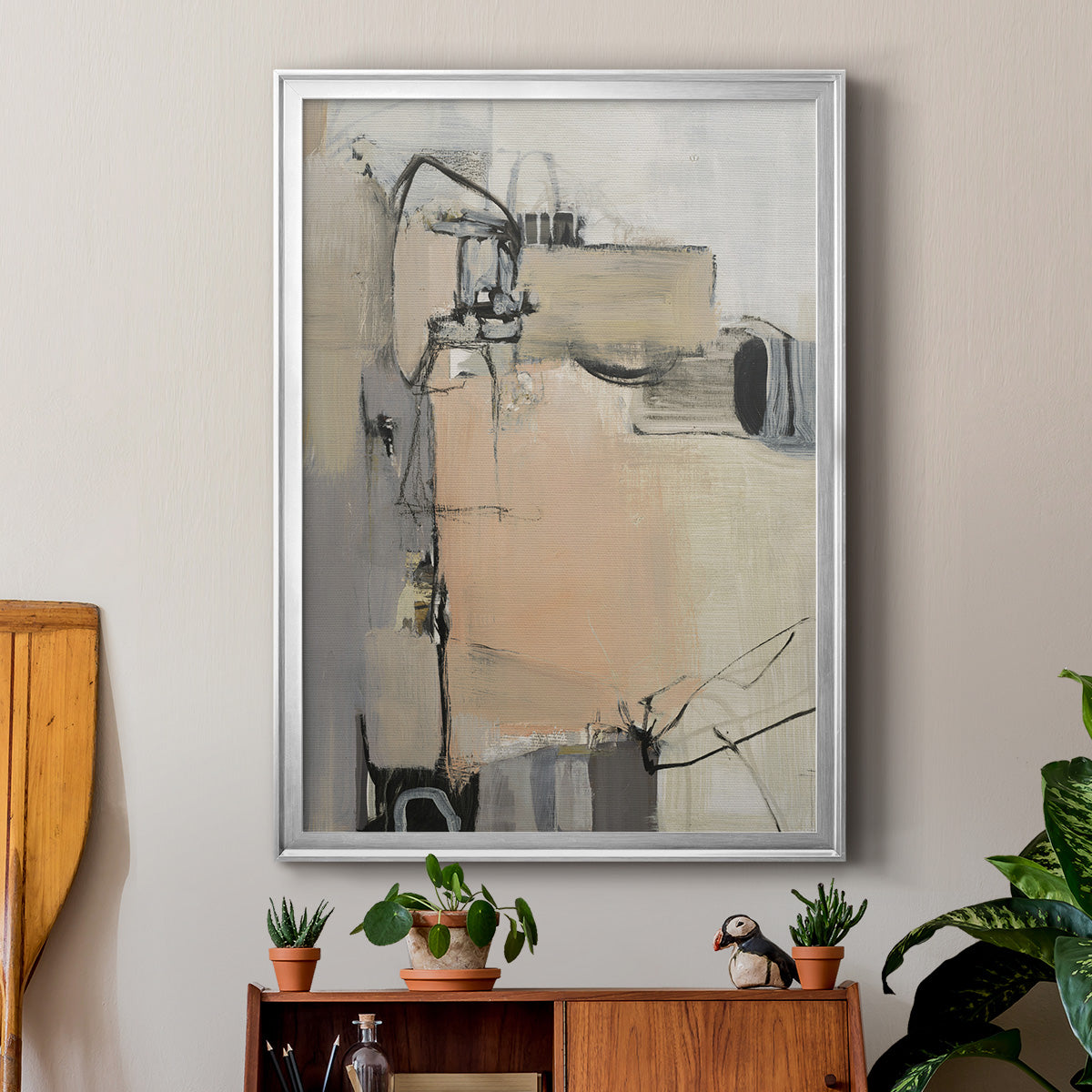 Sandstone - Modern Framed Canvas Print