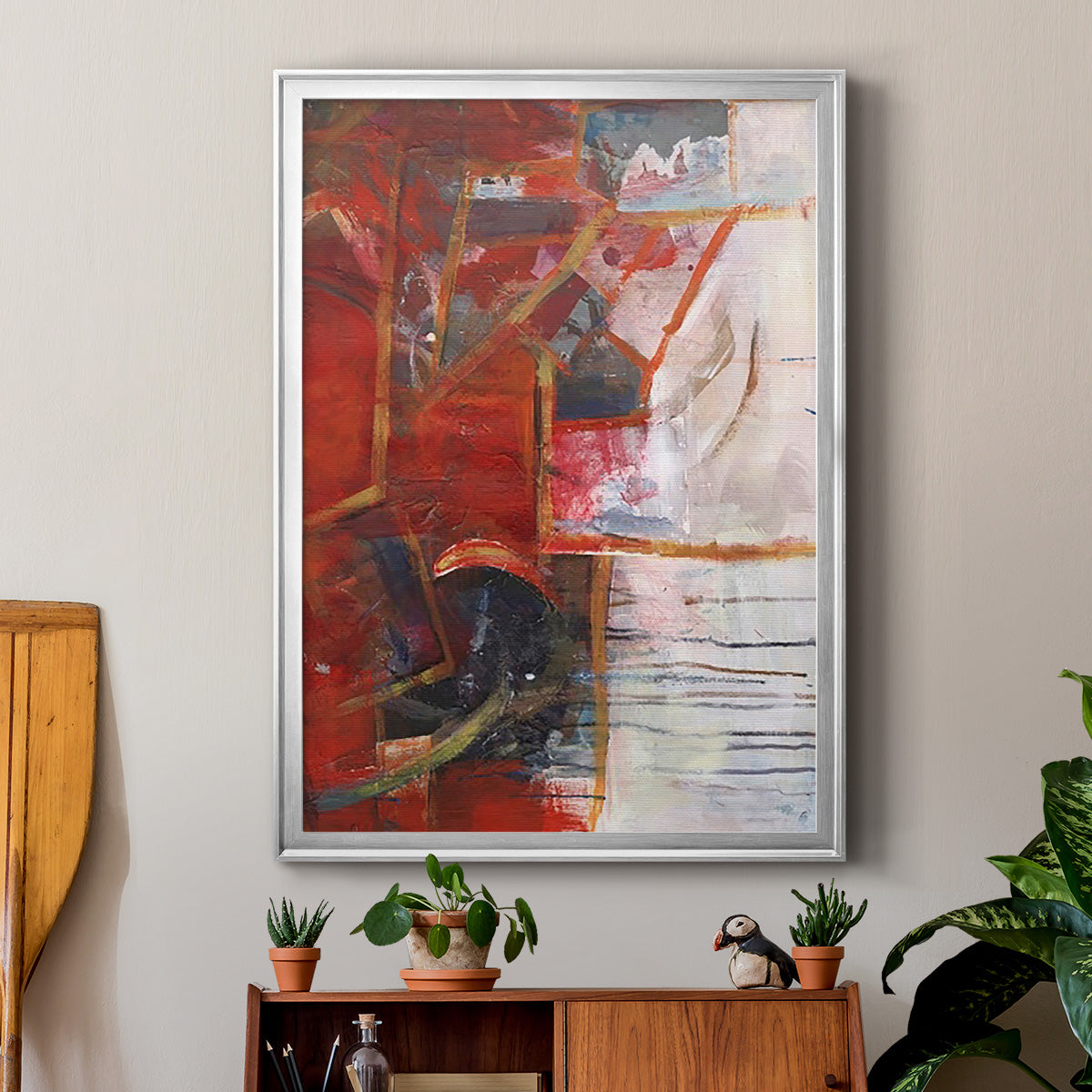 City Life IV - Modern Framed Canvas Print
