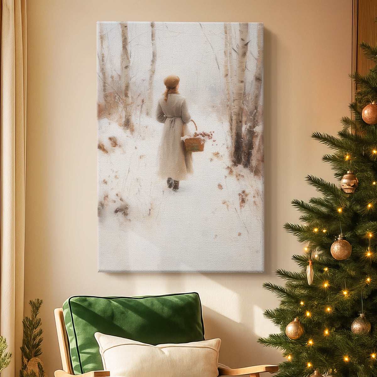 Snowwhite Morning at Dusk - Canvas Art Print