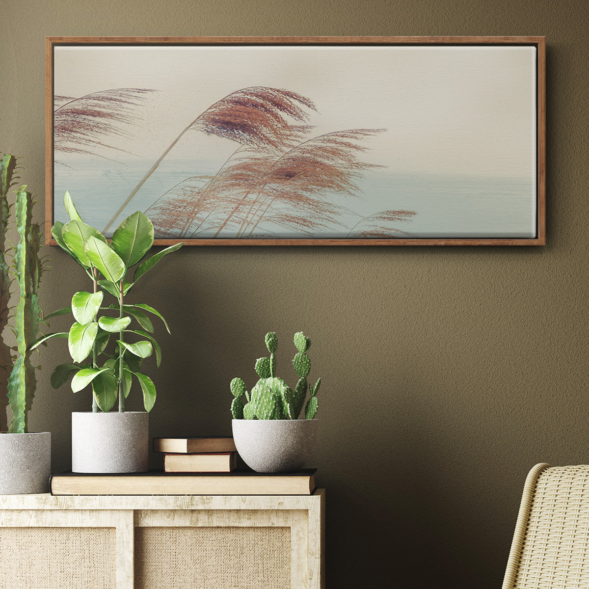 Windy I - Floater Framed Canvas Print