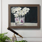 White Flowers in Fuchsia II Premium Framed Canvas- Ready to Hang