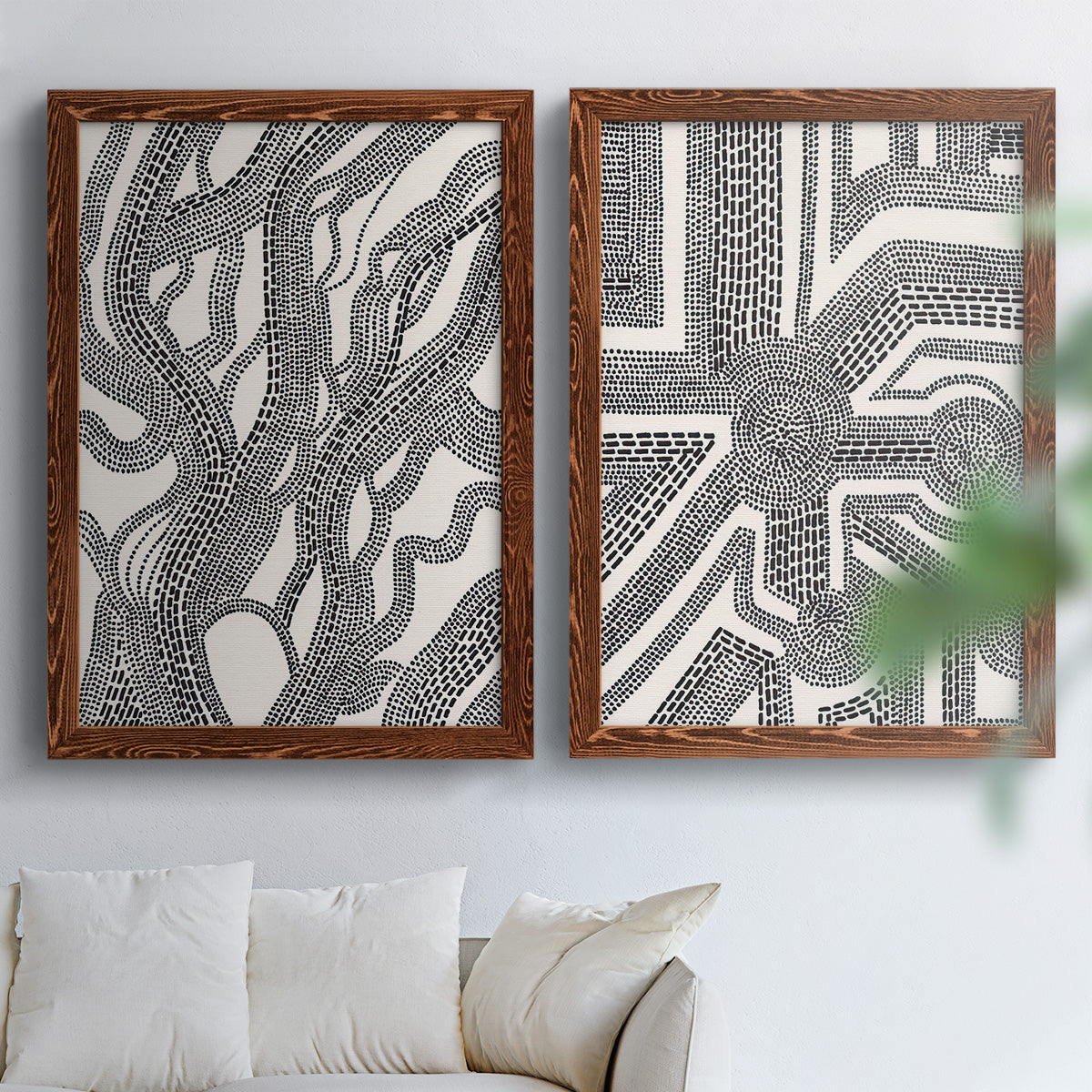 Dots and Dashes I - Premium Framed Canvas - Ready to Hang