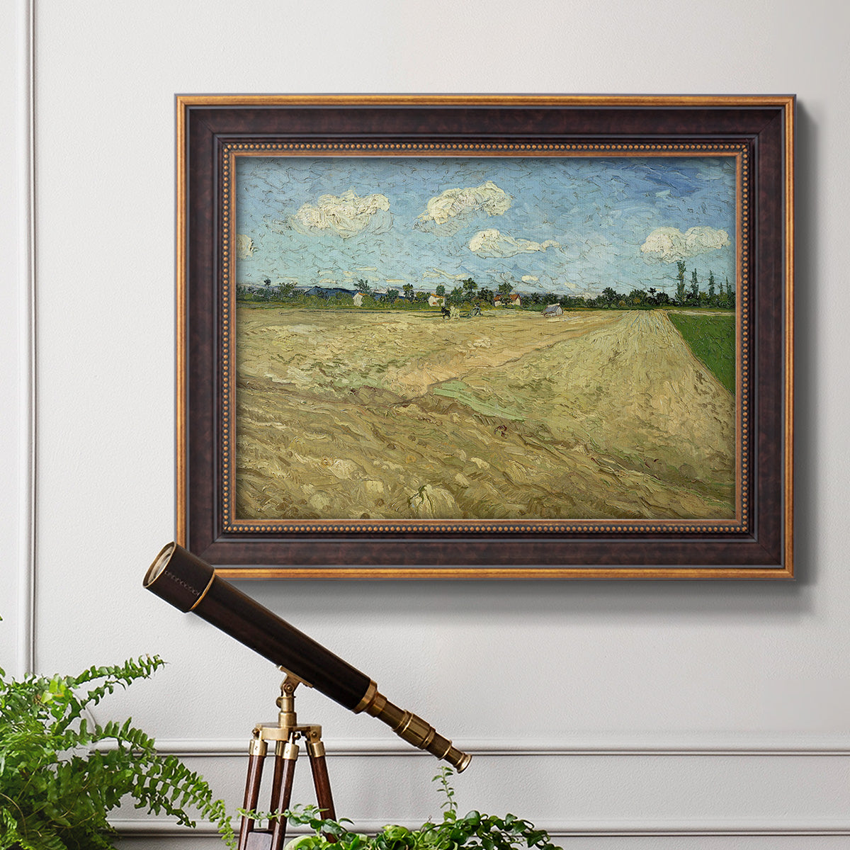 Ploughed Fields - Ornate Framed Canvas Print