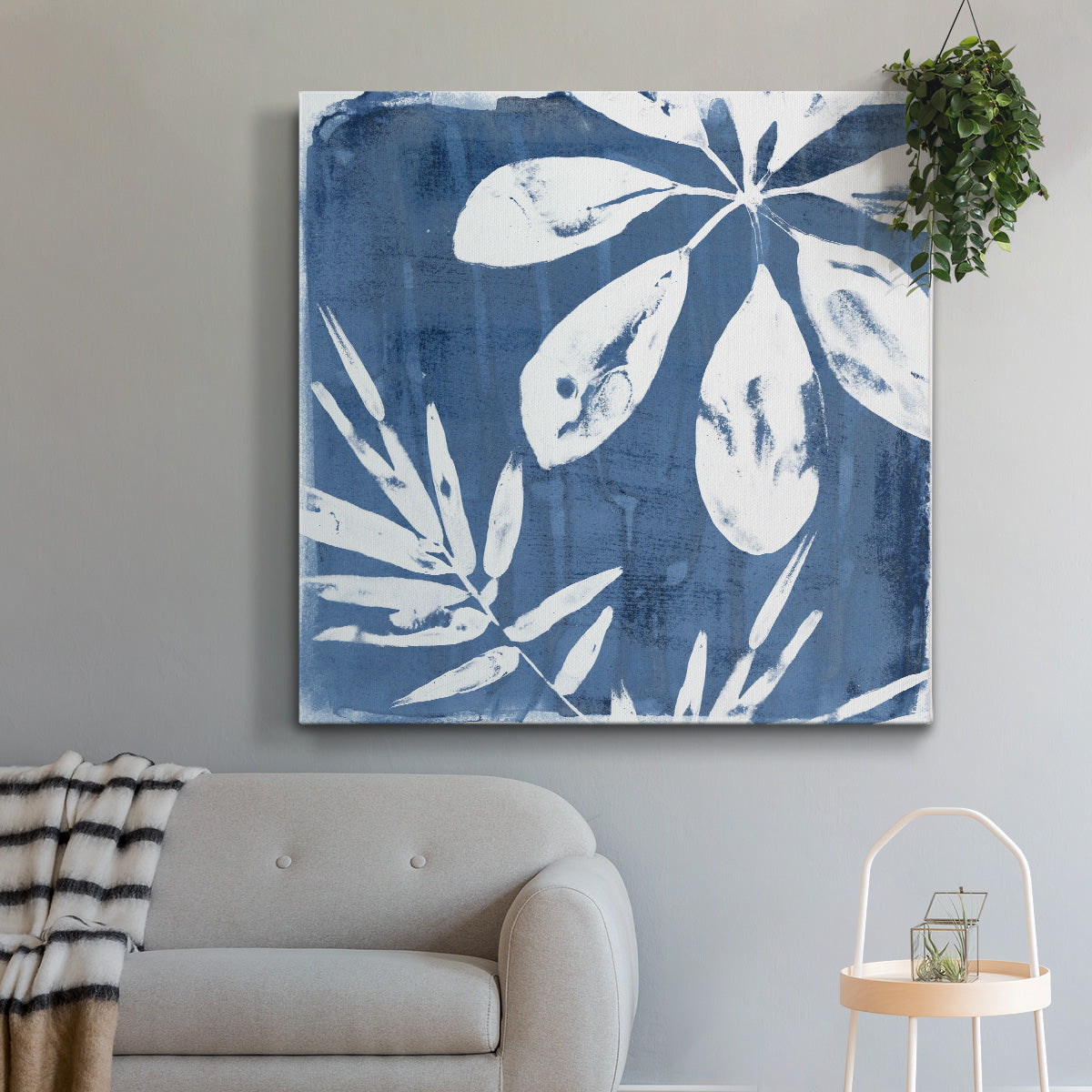 Tropical Indigo Impressions II - Canvas Art Print