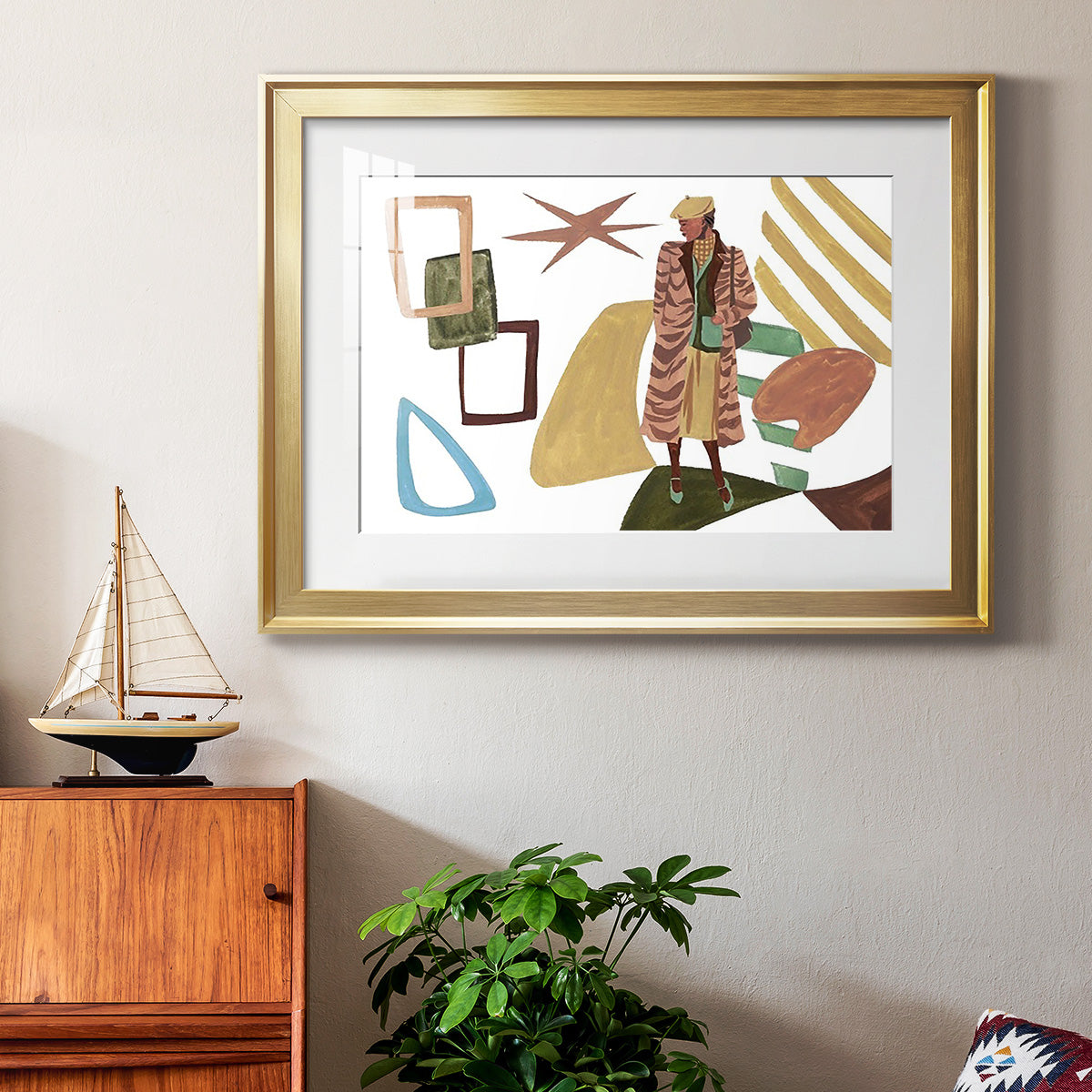 Vintage Vibes I Premium Framed Print - Ready to Hang