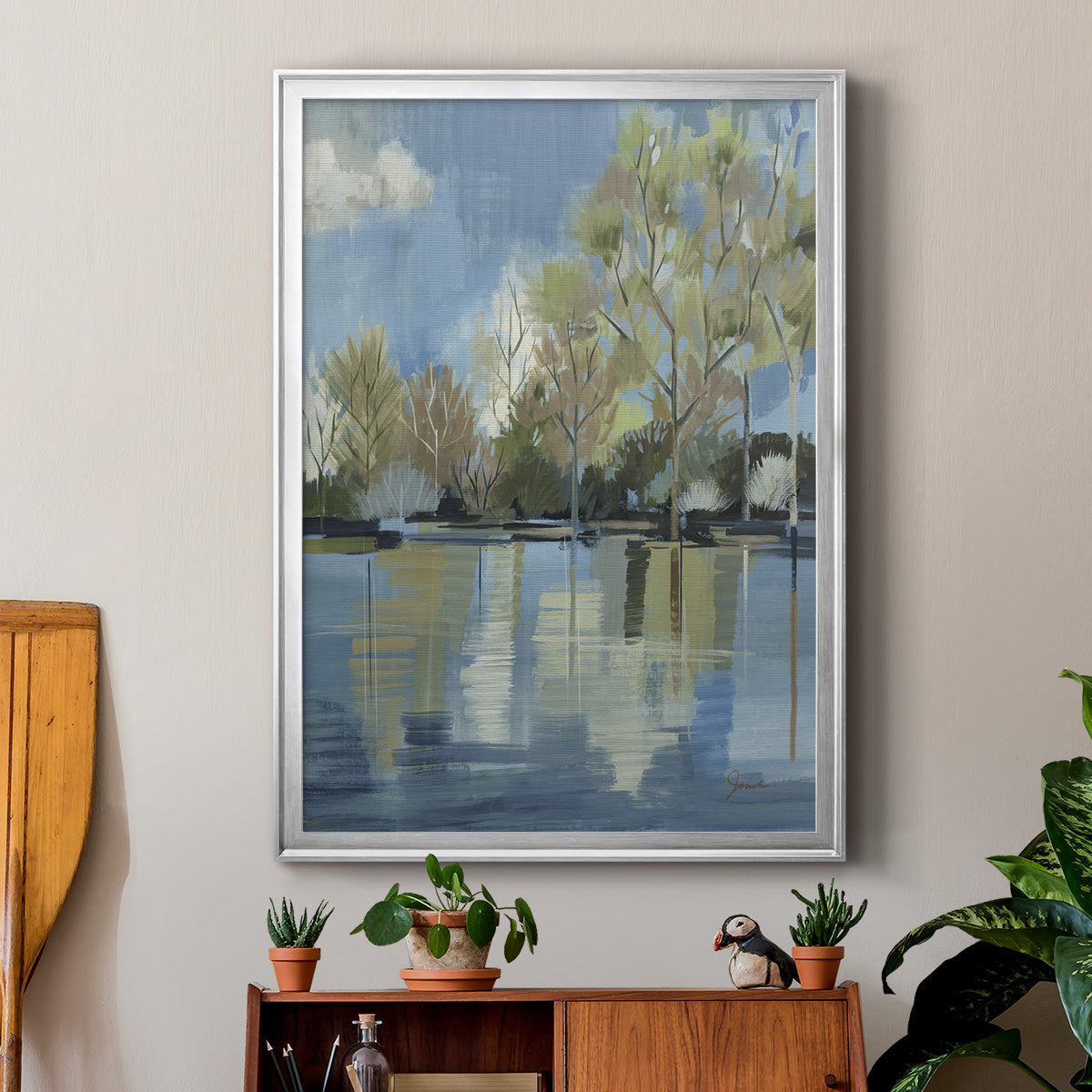 Enchanted Forest I - Modern Framed Canvas Print