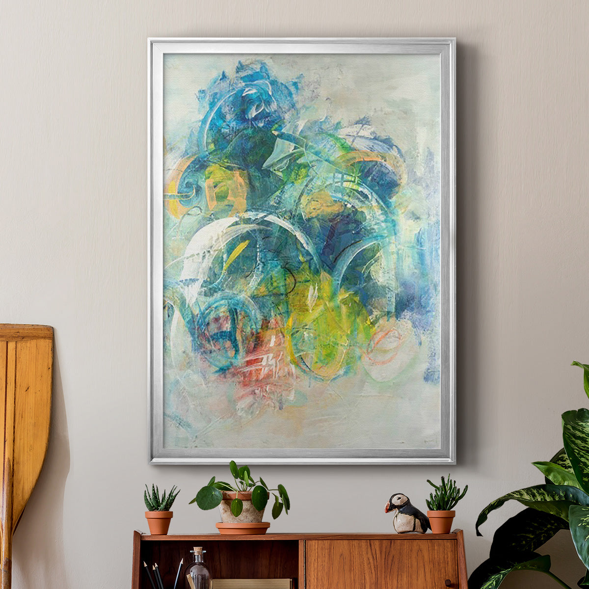 Silent Energy I - Modern Framed Canvas Print