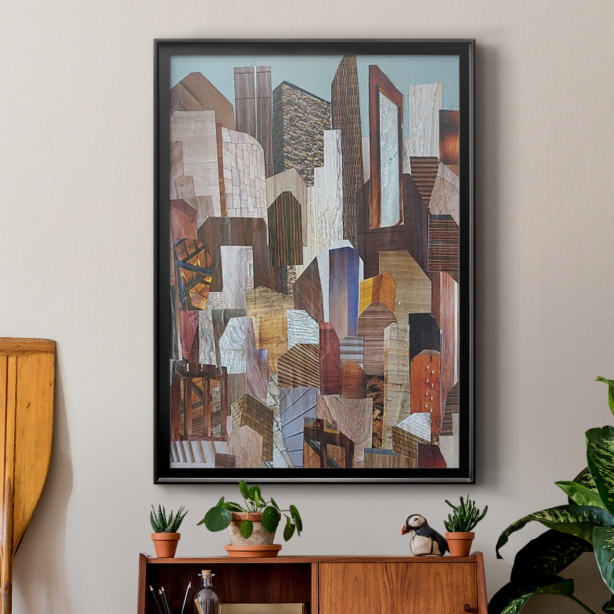 Metropolis - Modern Framed Canvas Print