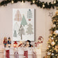 Christmas Tree Sketchbook Collection B - Gallery Wrapped Canvas