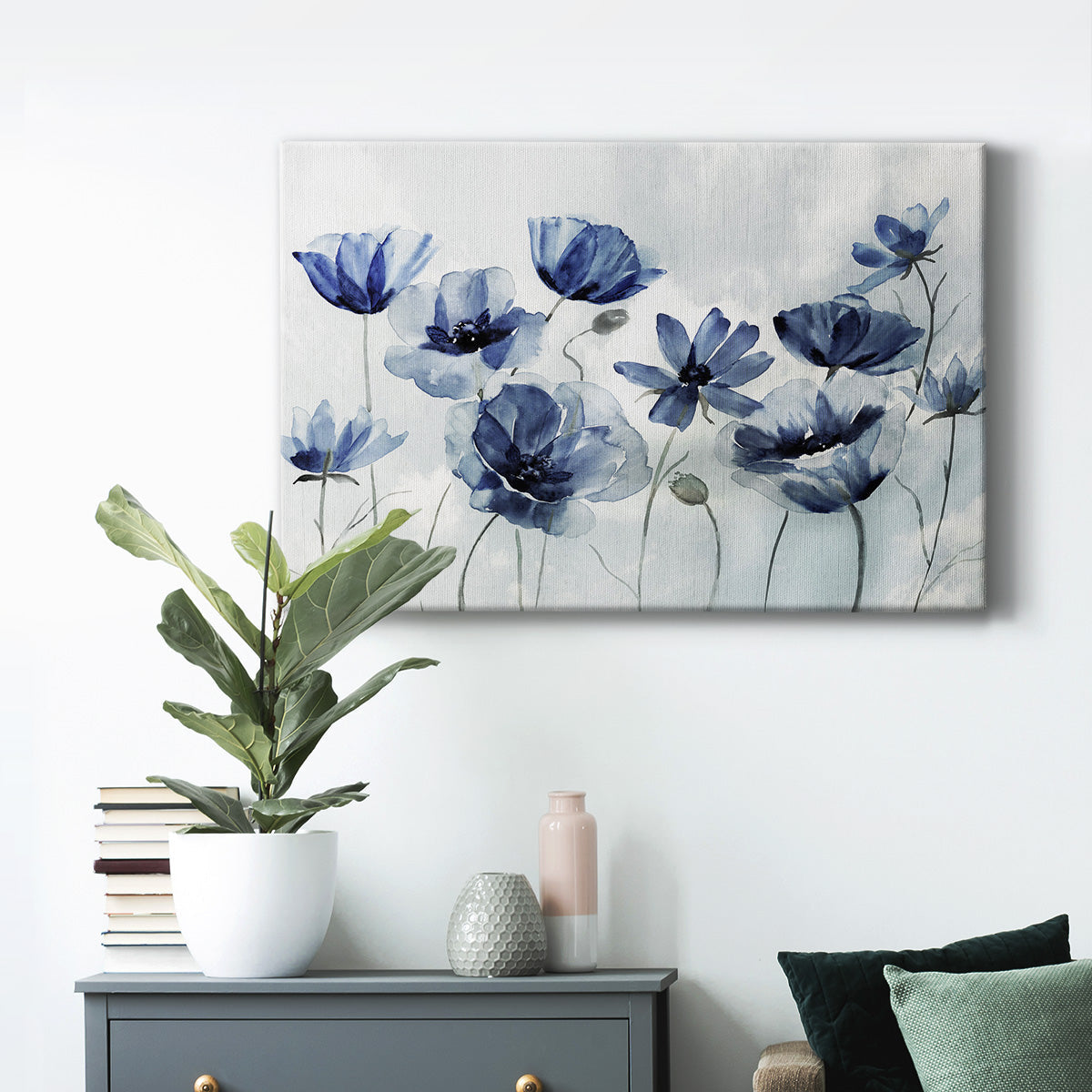 Indigo Spring Awakening - Canvas Art Print