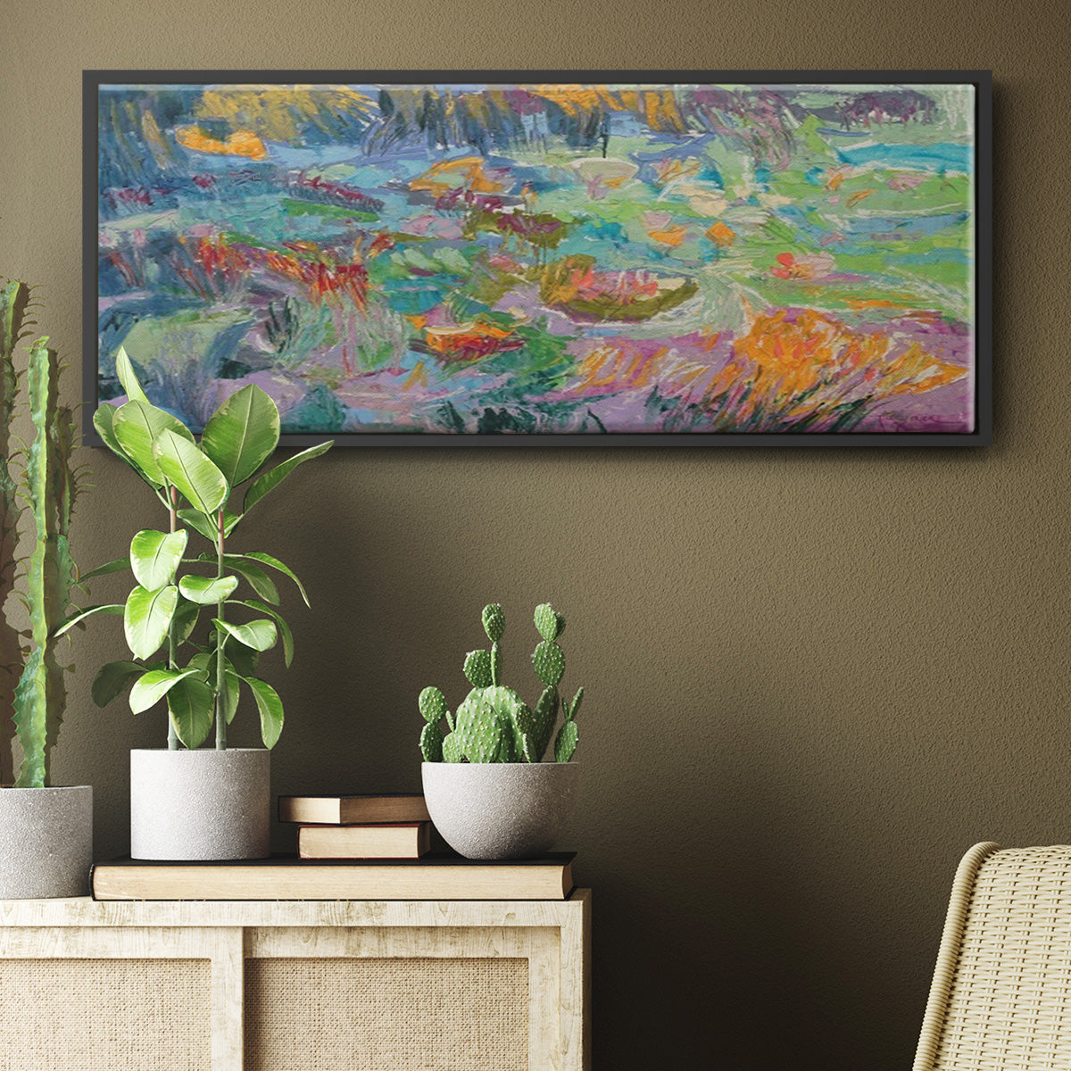 Morning Prayer - Floater Framed Canvas Print