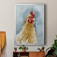 Chicken Portrait II - Modern Framed Canvas Print