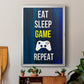 Gamer at Play V - Modern Framed Canvas Print