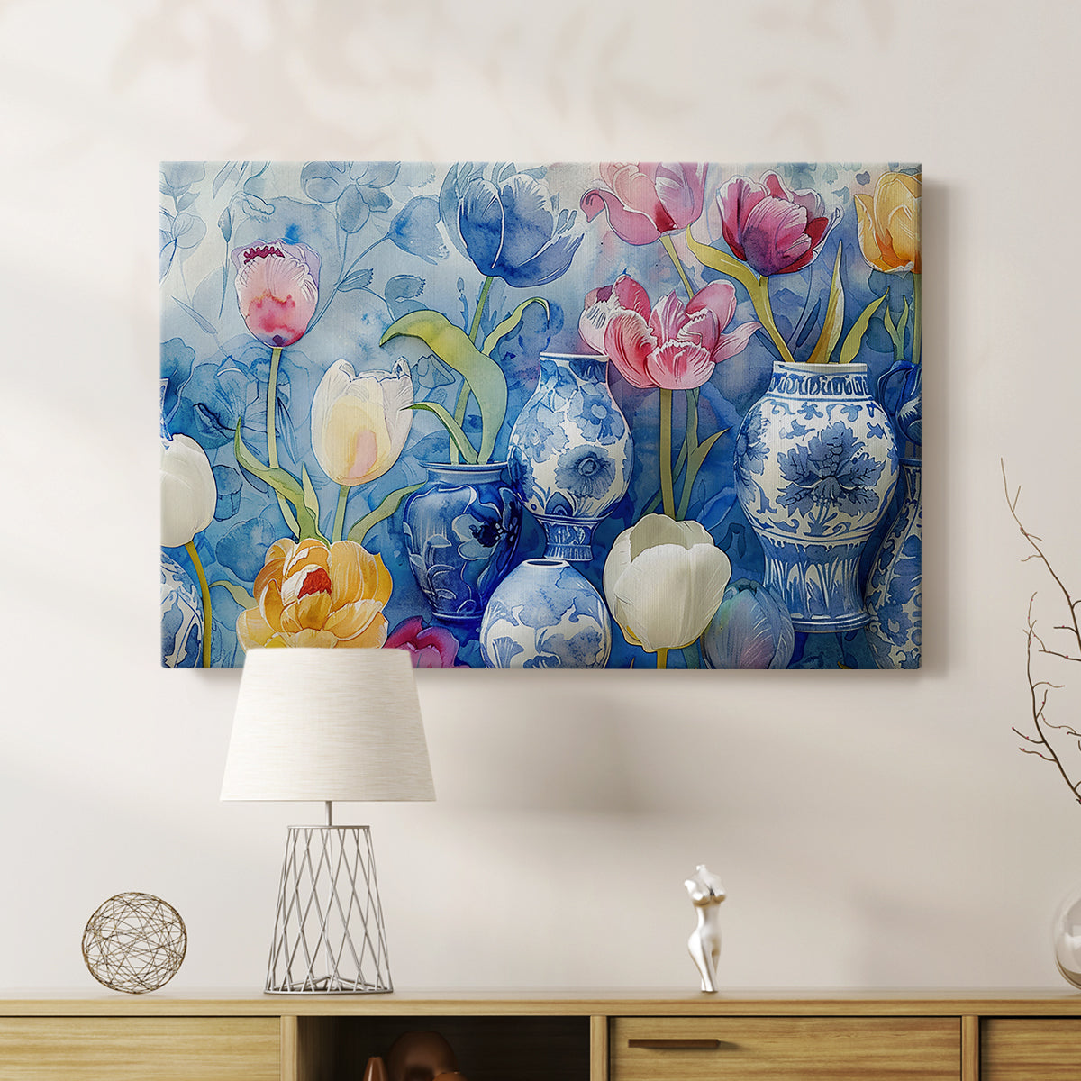 Floral Watercolor VII - Canvas Art Print