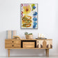 Flower Power II - Floater Framed Canvas Print