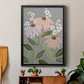 Woodblock Floral I - Modern Framed Canvas Print