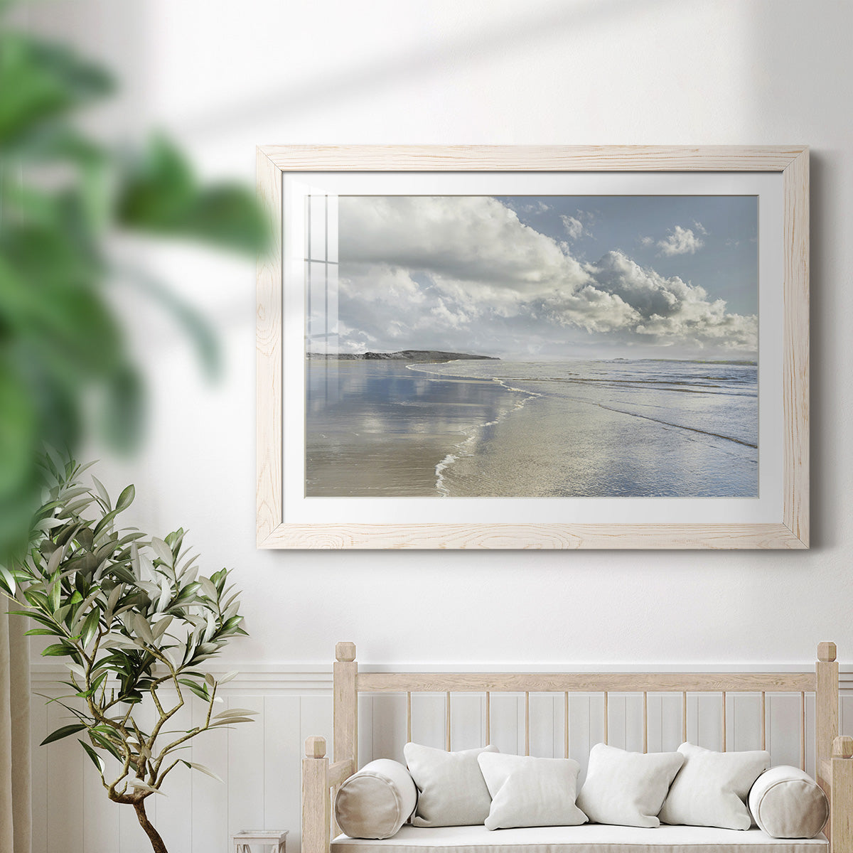 Infinity Beach - Barnwood Framed Art Print