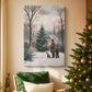 Eve of Soft Linen Evergreen - Canvas Art Print