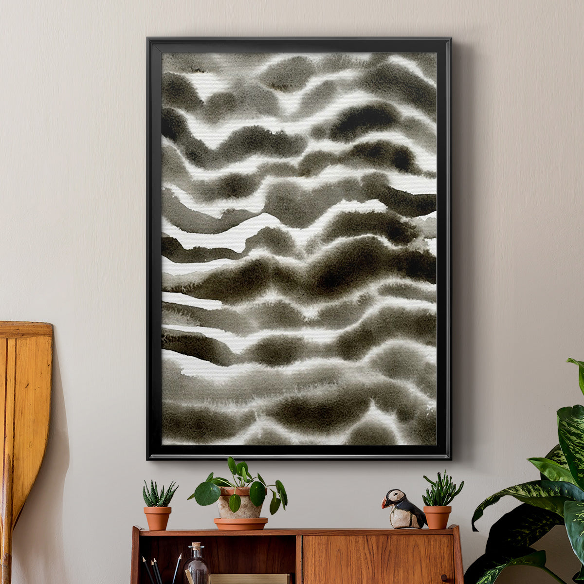 Jungle Stripe I - Modern Framed Canvas Print