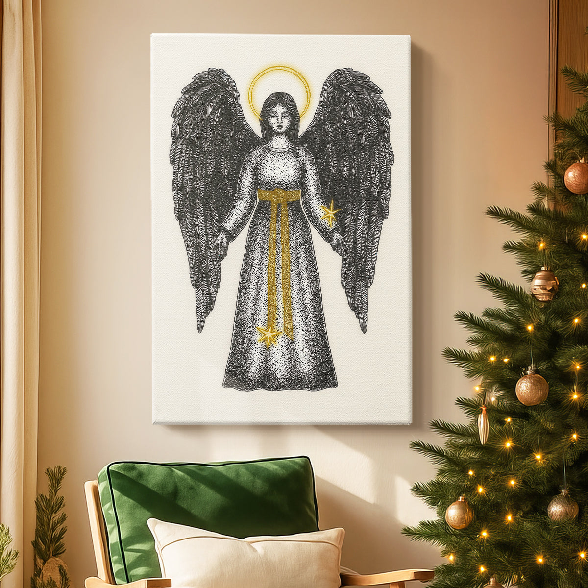 Pearled Manger Parish - Canvas Art Print