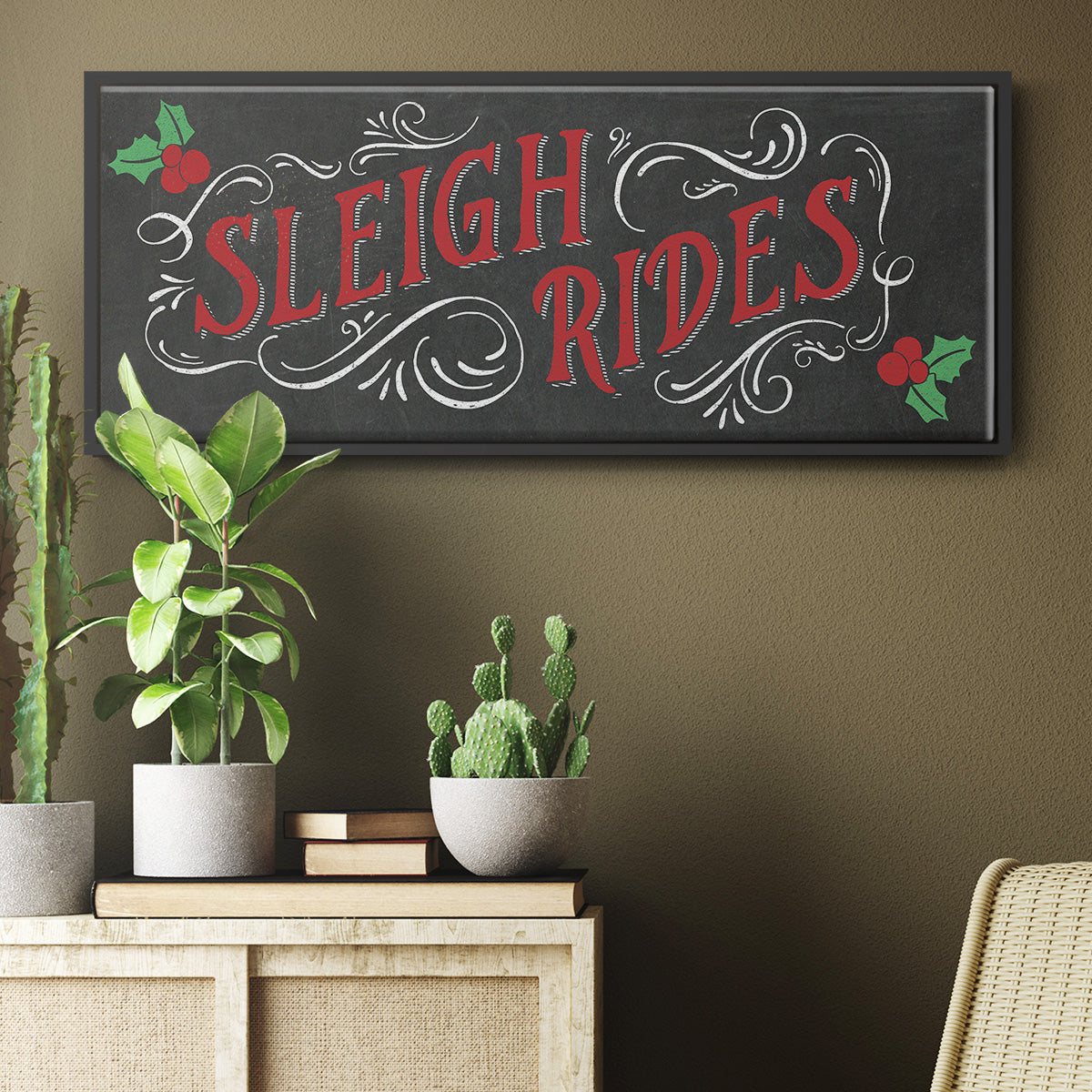 Sleigh Rides - Floater Framed Canvas Print