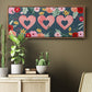 Sweet Hearts Collection D - Floater Framed Canvas Print