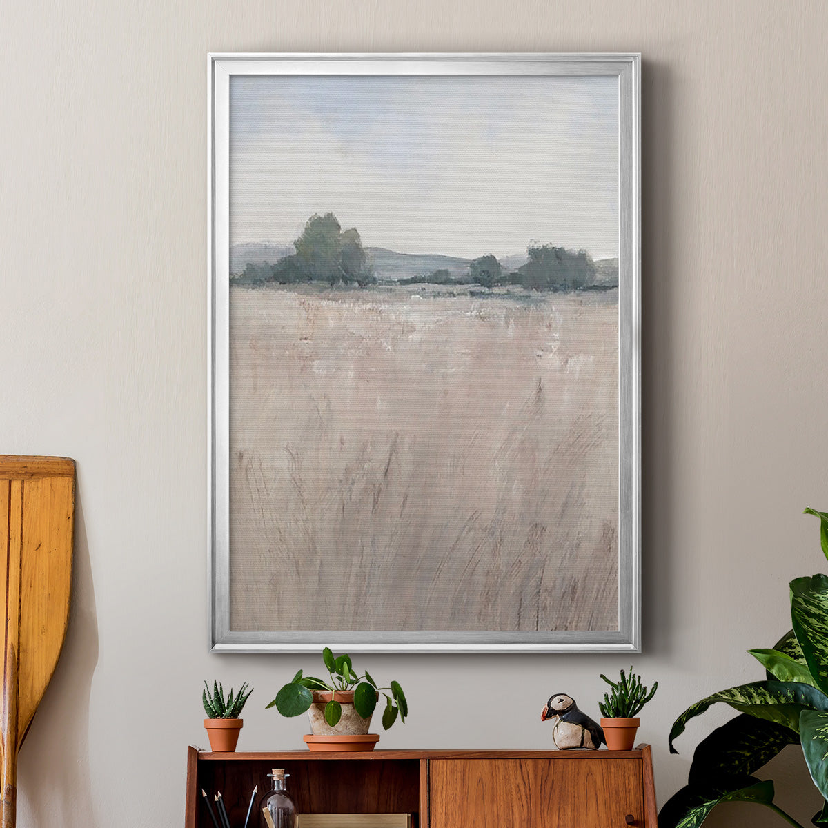 Place & Time II - Modern Framed Canvas Print