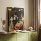 Canvas art print of a Romantic composition with figure and ornate surroundings styled in a home decor setting.