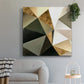 Gold Polygon Wall I - Canvas Art Print