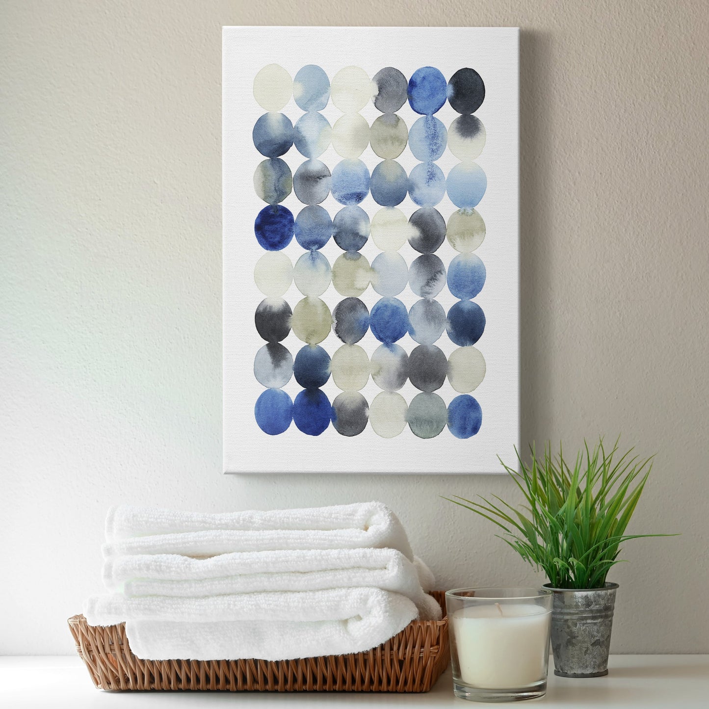 Organic Drops I Premium Gallery Wrapped Canvas - Ready to Hang