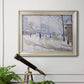 Snow, Boulevard de Clichy, Paris - Ornate Framed Canvas Print