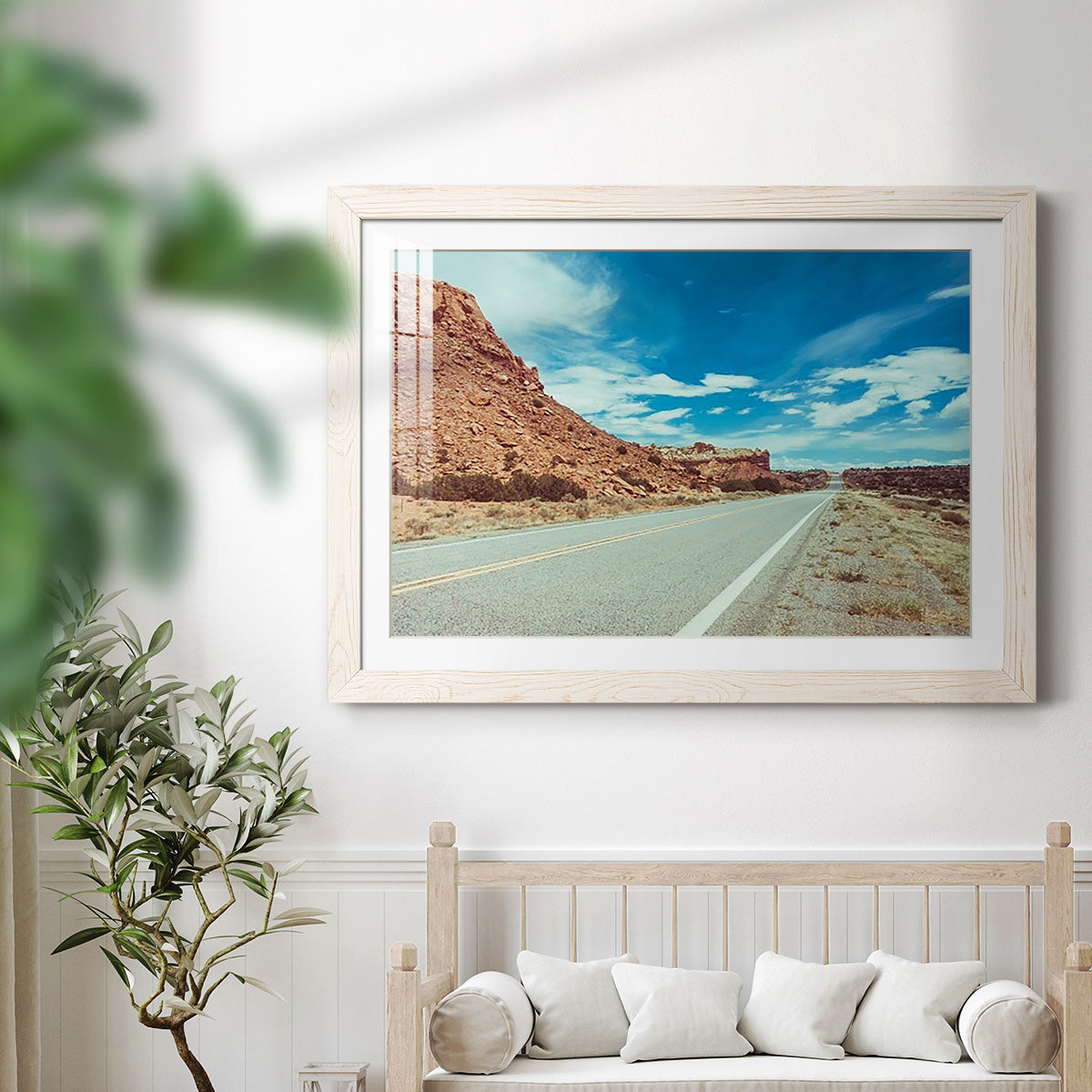 New Mexico Drive II - Barnwood Framed Art Print