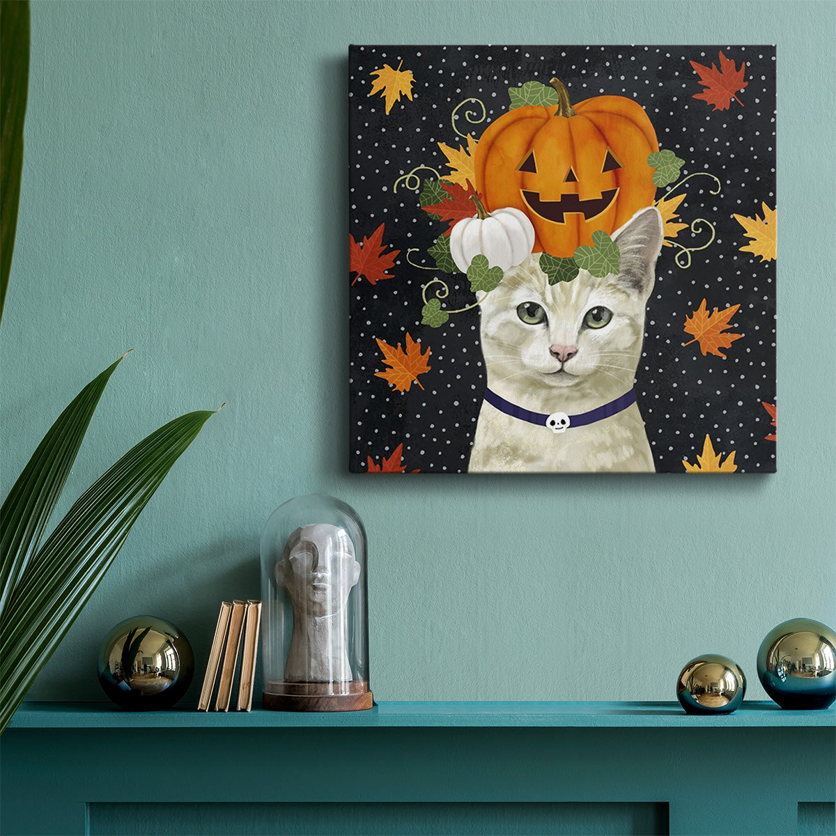 Halloween Cat I-Premium Gallery Wrapped Canvas - Ready to Hang