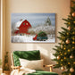 Pale Winter Yule Chapel - Canvas Art Print