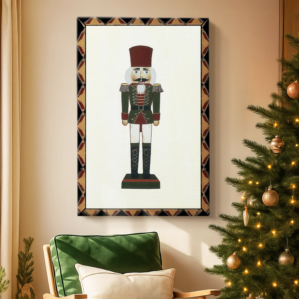 Pearled Serenade of Fir - Canvas Art Print