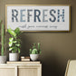 Refresh - Floater Framed Canvas Print