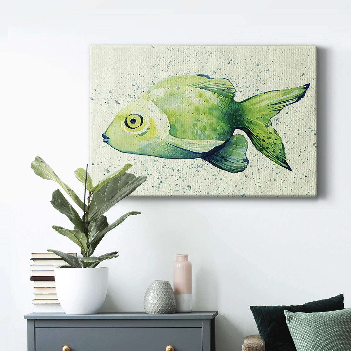 Speckled Freshwater Fish I Premium Gallery Wrapped Canvas - Ready to Hang