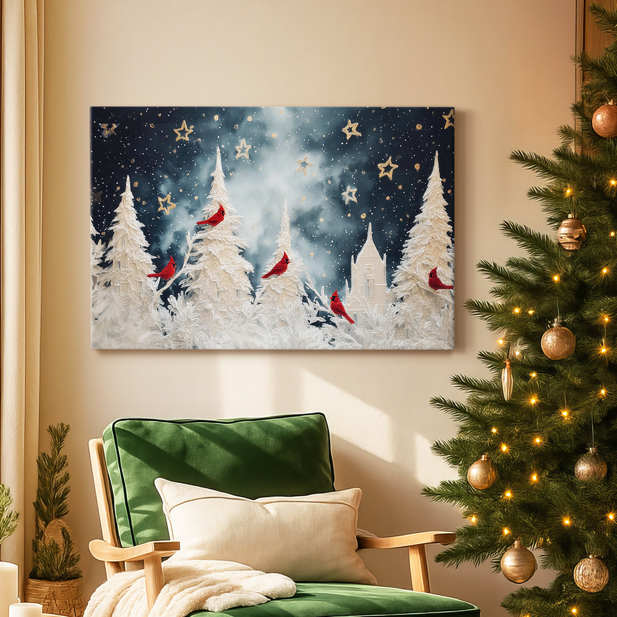 Soft Linen Blessing II - Canvas Art Print