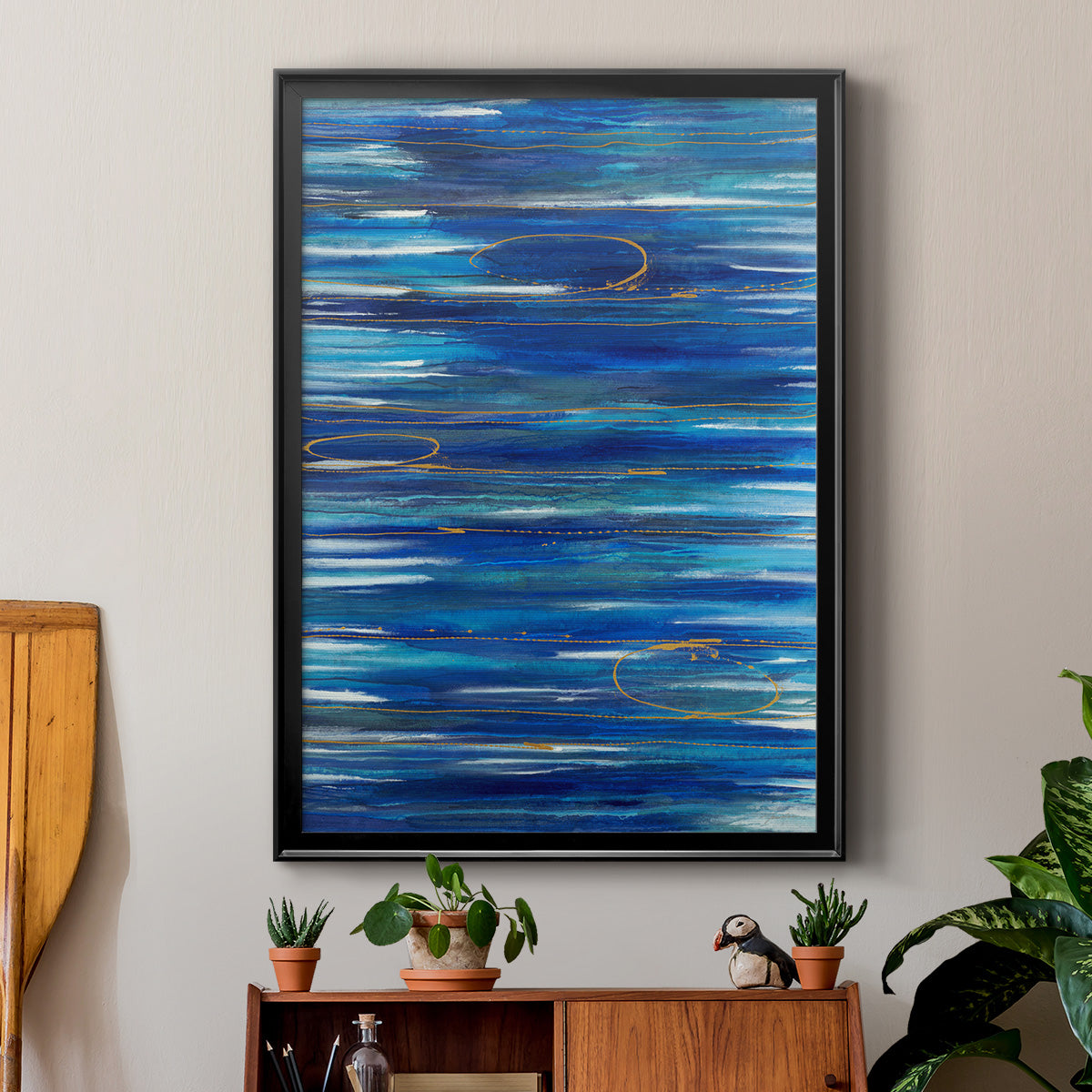 Waterworld - Modern Framed Canvas Print