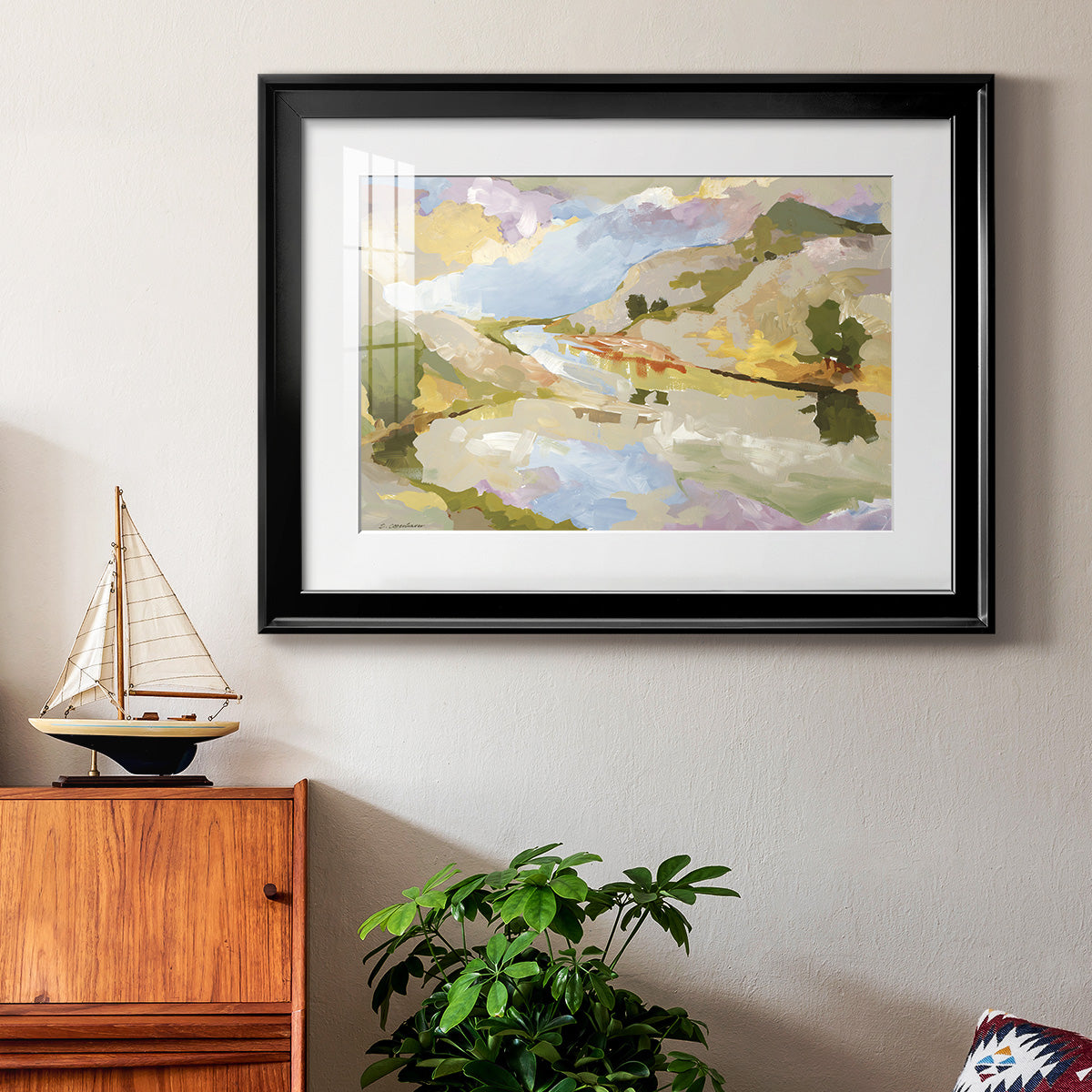 Uplands II Premium Framed Print - Ready to Hang