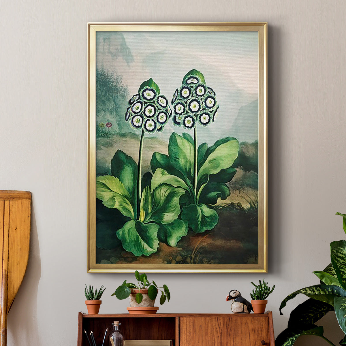 Temple of Flora XI - Modern Framed Canvas Print