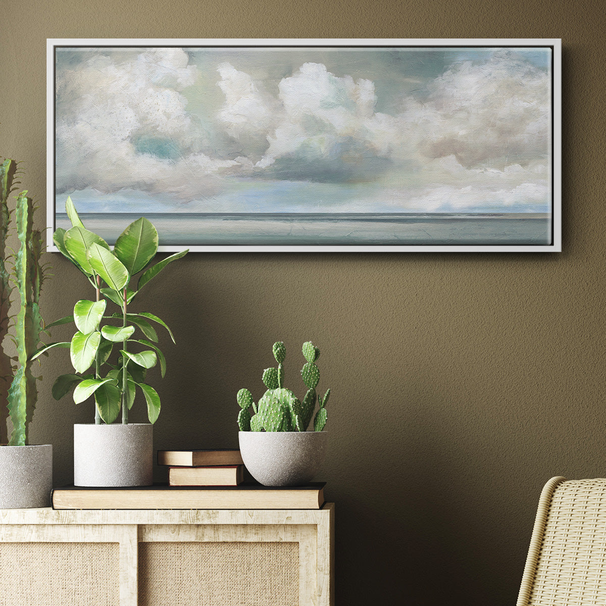 Cloudscape Vista I - Floater Framed Canvas Print