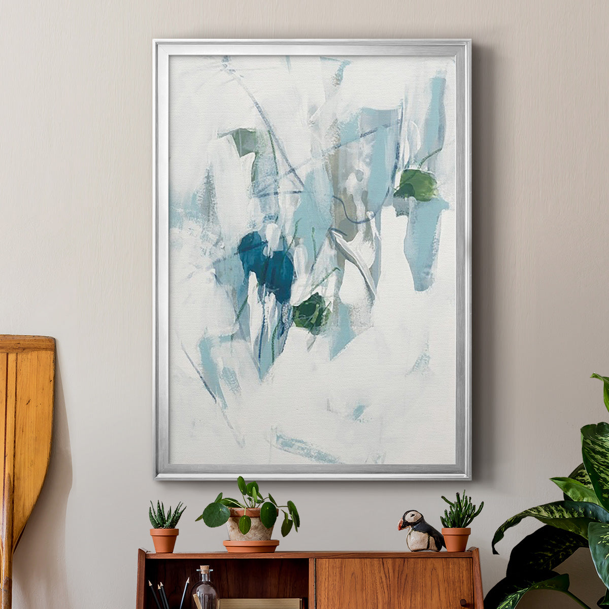 Ice Cavern II - Modern Framed Canvas Print