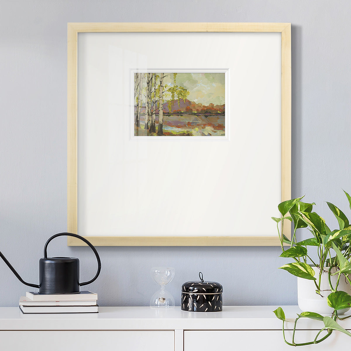 Birch Stand- Premium Framed Print Double Matboard