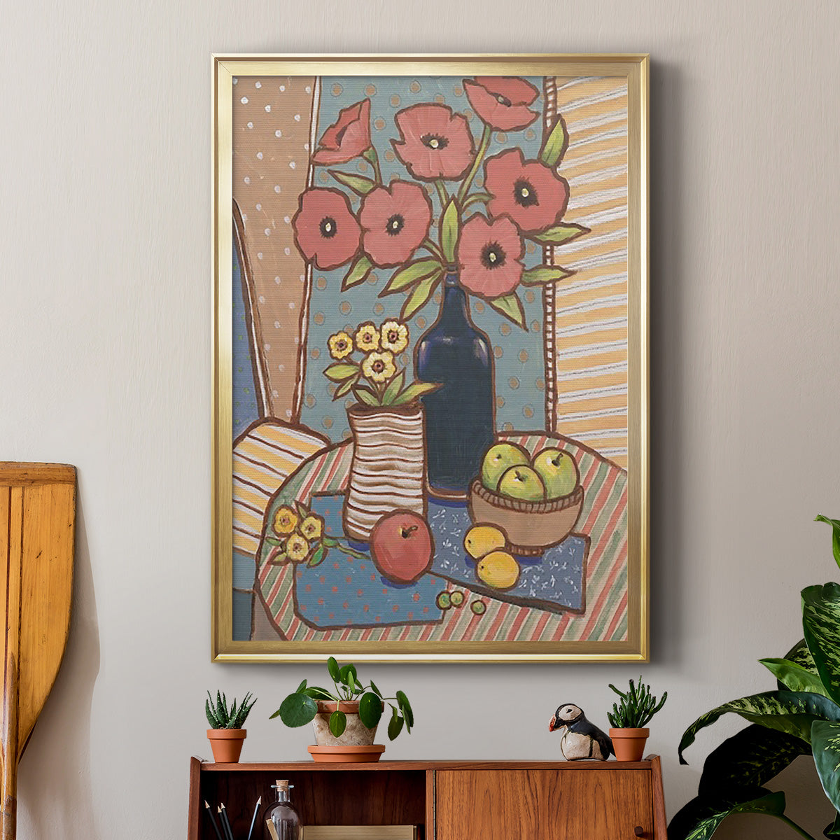 Table Still Life I - Modern Framed Canvas Print