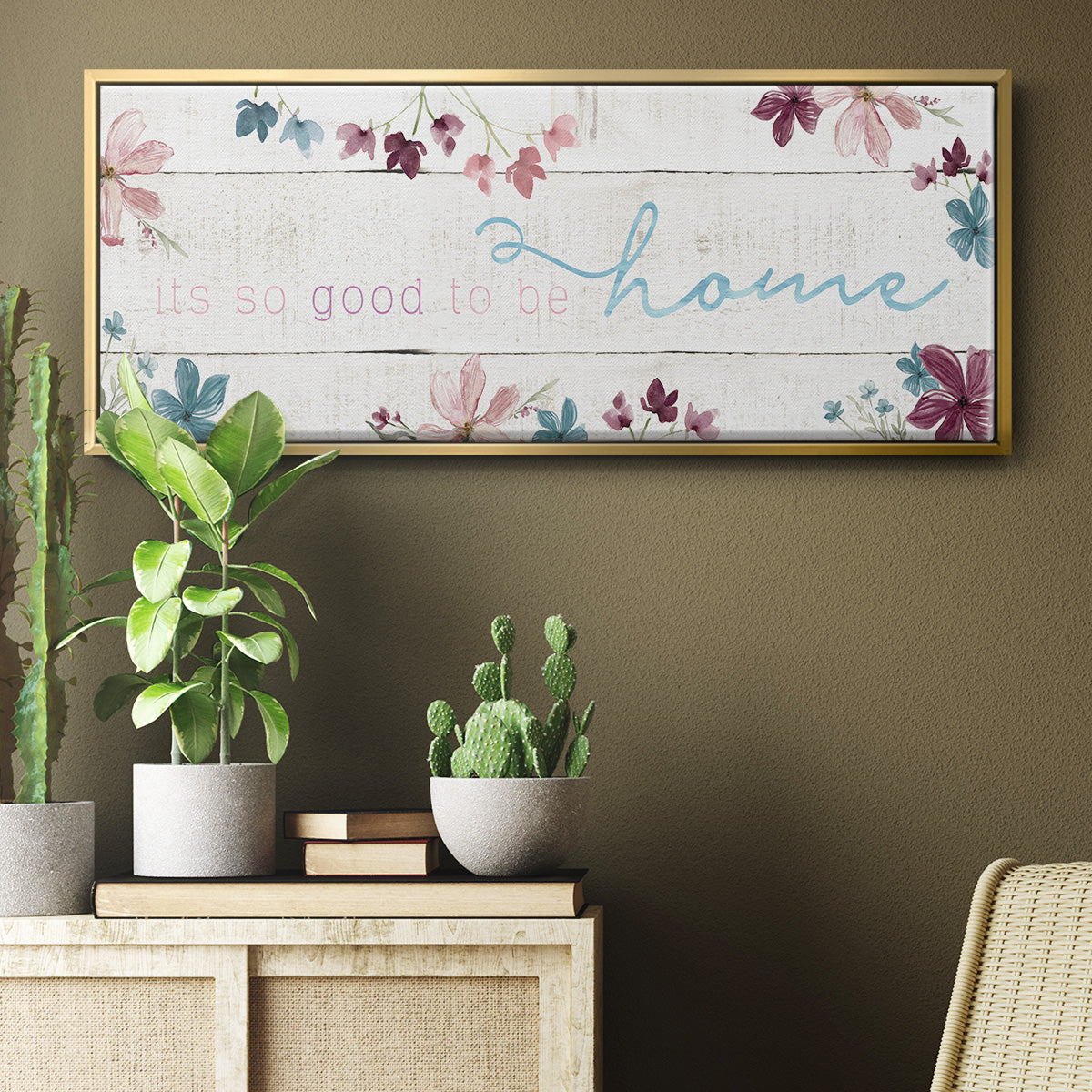 Good To Be Home - Floater Framed Canvas Print