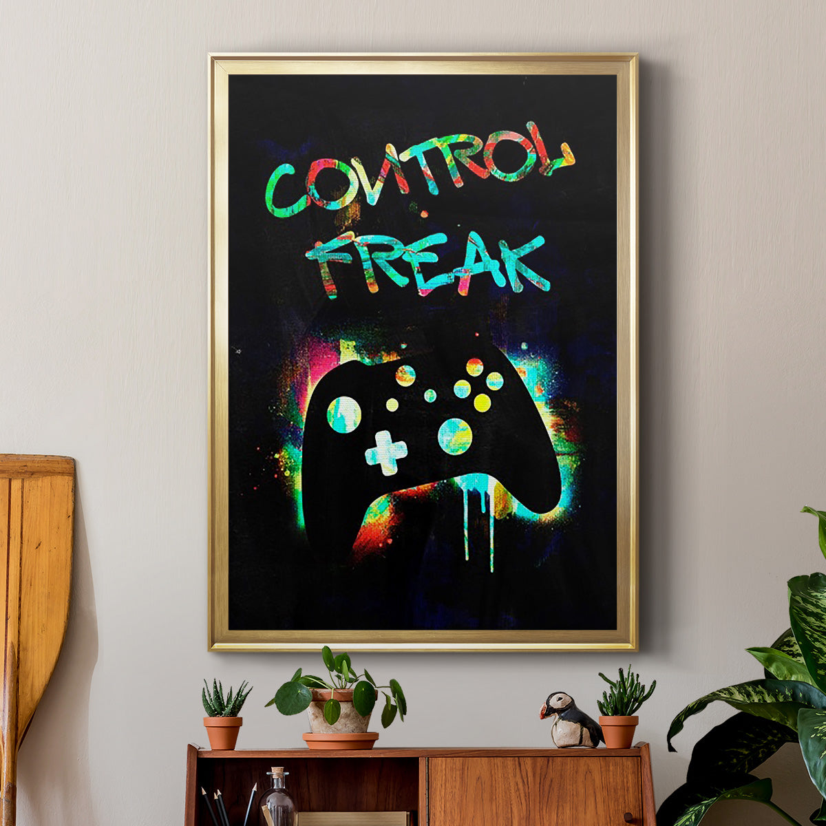 Gamer Tag I - Modern Framed Canvas Print