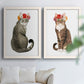 Flower Crown Cats I - Premium Framed Canvas 2 Piece Set - Ready to Hang