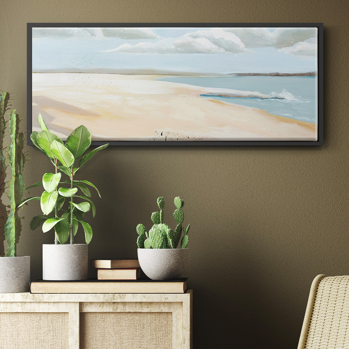 Sandy Getaway II - Floater Framed Canvas Print